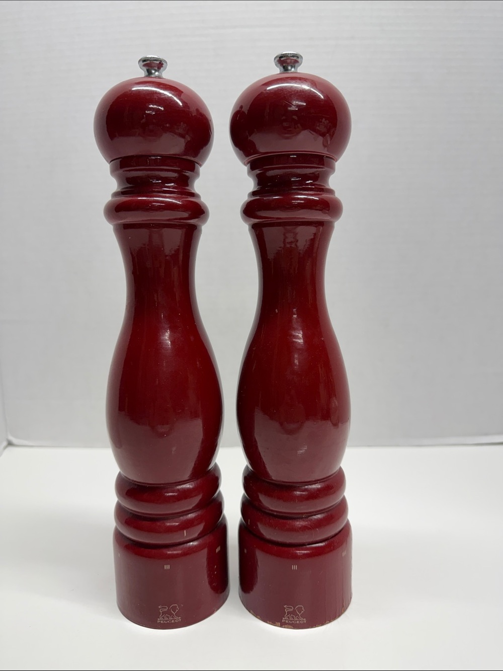 Peugeot Paris U'Select Salt and Pepper Mill Grinder Kitchen Set of 2 Red 12"